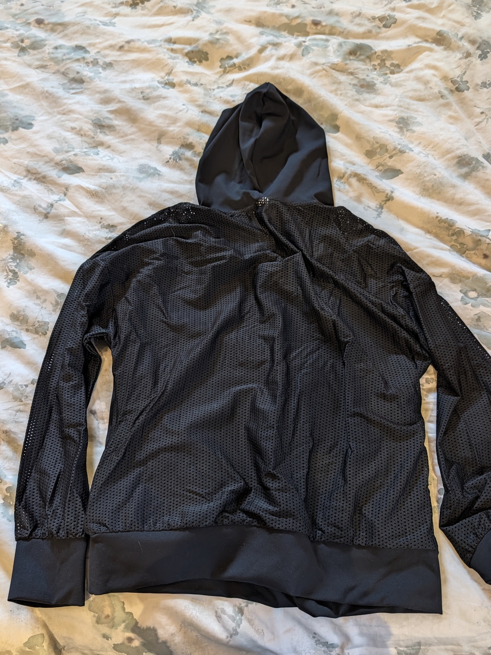 Senita Athletics Black Mesh Hooded Women's Jacket